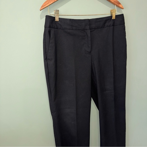 Liz Claiborne Jackie Fit Black Flat Fit Straight Leg Pants Slacks 10 Career - Picture 4 of 13